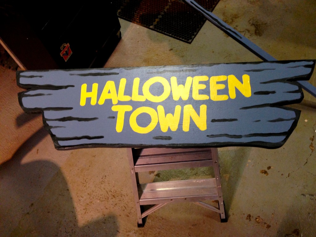 Halloween Town Sign