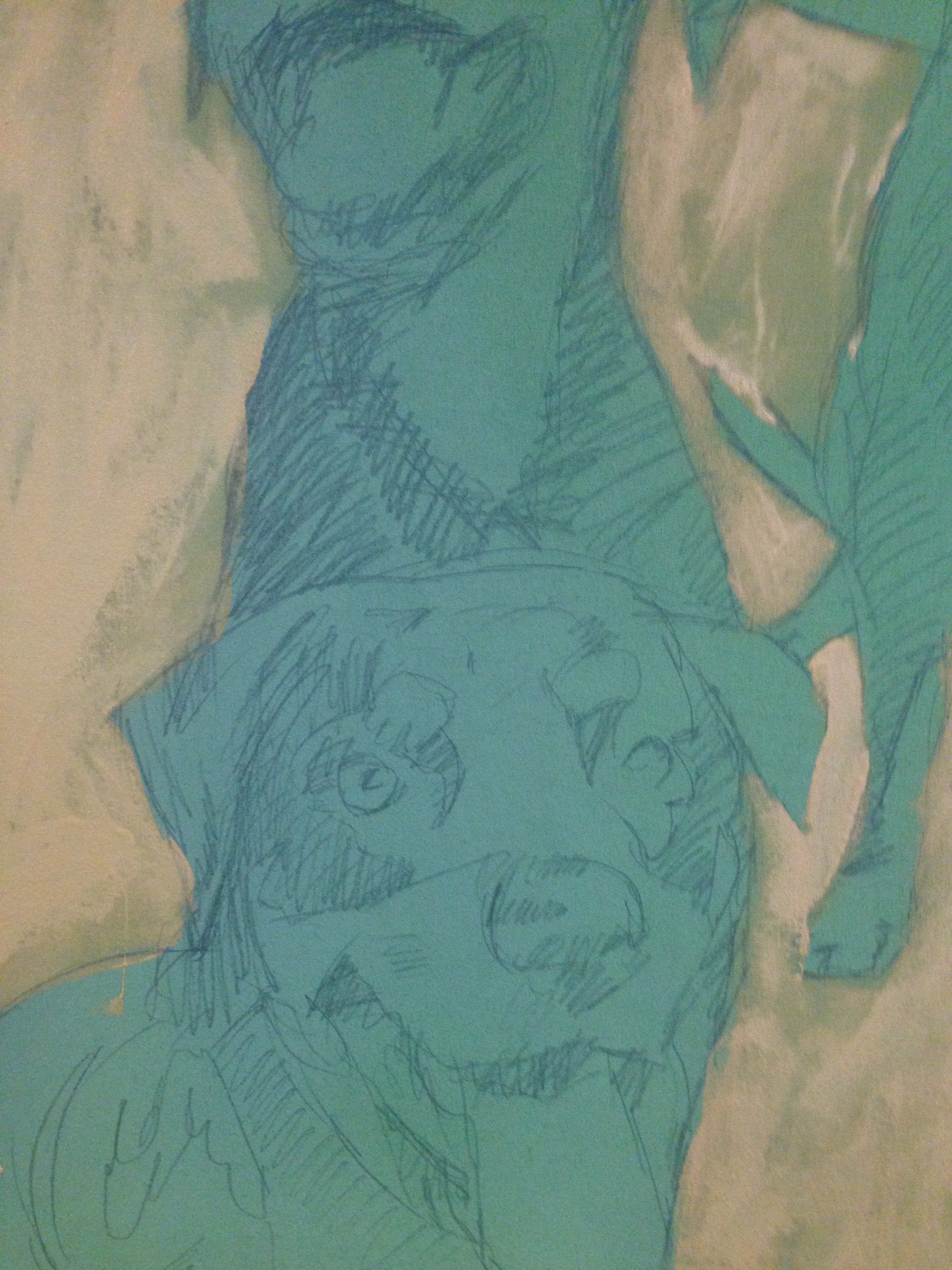 hounds blue sketch